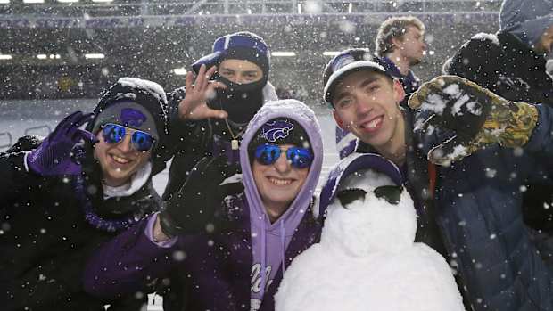 Kansas State fans at Bill Snyder Family Football Stadium.